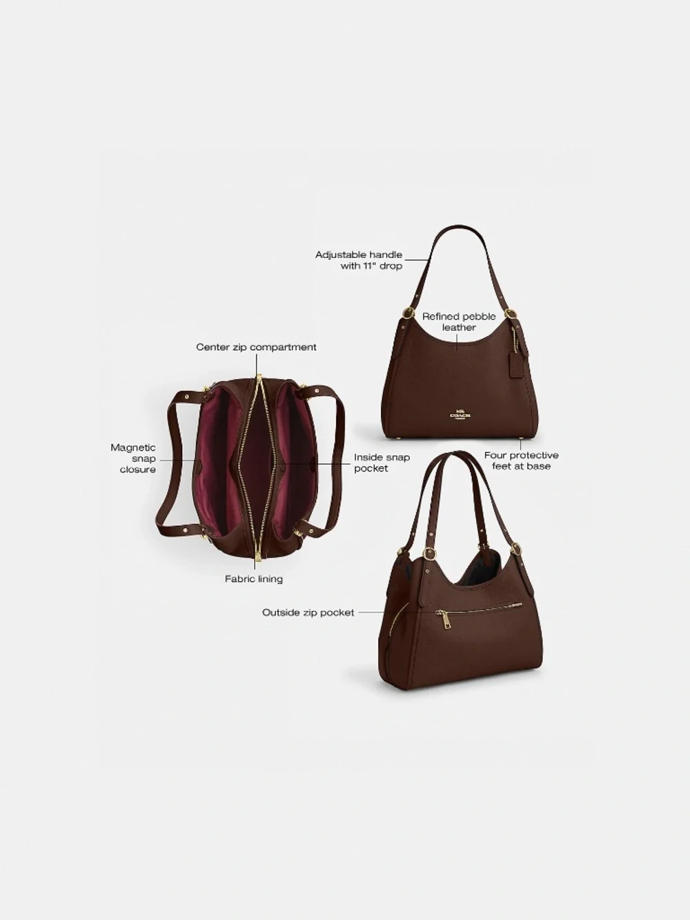 Coach Outlet Erin Shoulder Bag - Picture 3 of 7